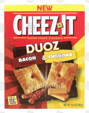 Cheez-it Duoz bacon & cheddar baked snack crackers 12.4 ounce