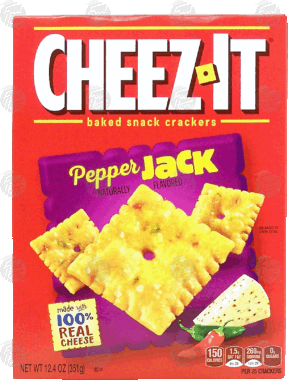Sunshine Cheez-It pepper jack baked snack crackers 12.4 ounce