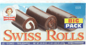 Little Debbie Swiss Rolls twin-wrapped snack cakes, 12-cakes, Big Pack 20.08 ounce