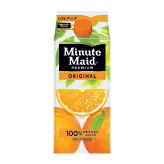 Minute Maid Premium original, 100% orange juice from concentrate, low pulp 59 fluid ounce