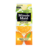 Minute Maid Premium 100% orange juice from concentrate, pulp free 59 fluid ounce