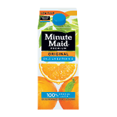 Minute Maid Premium original, 100% orange juice, calcium & vitamin d, low pulp 59 fluid ounce