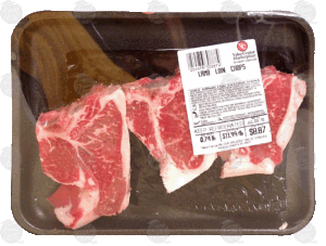 Holiday Market lamb loin chops, price per pound 1 pound