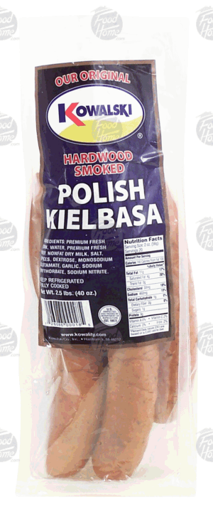 Kowalski polish kielbasa, hardwood smoked, fully cooked 2.5 pound