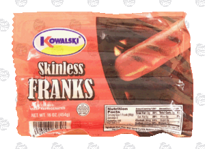 Kowalski skinless franks, 8-count, bunsize 16 ounce