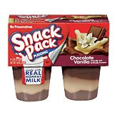 Snack Pack chocolate vanilla pudding, 4 3.25-oz. cups. 13 ounce
