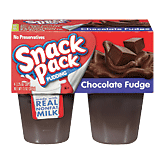 Snack Pack chocolate fudge pudding, 4 3.25-oz. cups 13 ounce
