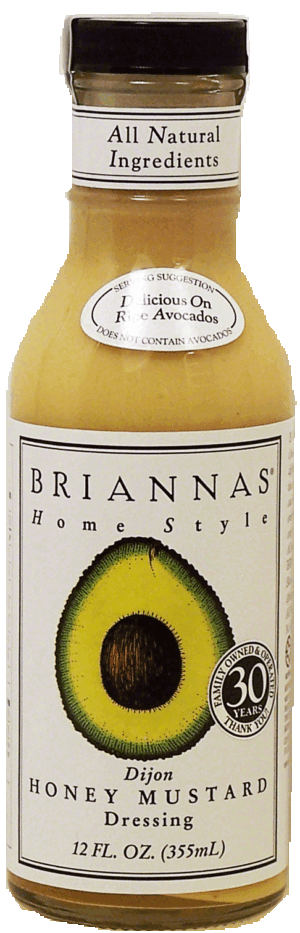 Briannas Home Style honey mustard dijon salad dressing 12 fluid ounce