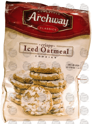 Archway Classics crispy iced oatmeal cookies 12 ounce