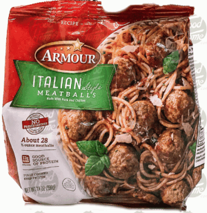 Armour italian style meatballs over 26 full-cooked meatballs 14 ounce