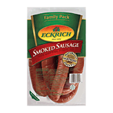 Eckrich Family Pack smoked sausage made with pork turkey and beef 42 ounce