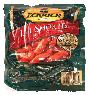 Eckrich Li'l Smokies Cocktail Smoked Sausage 14 ounce