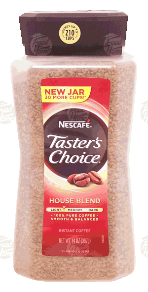 Nescafe Taster's Choice house blend, light instant coffee 14 ounce