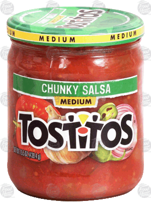 Tostitos chunky salsa, medium 15.5 ounce