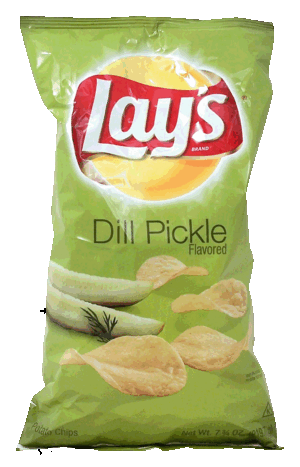 Lay's dill pickle flavor potato chips 7.75 ounce