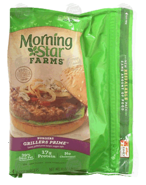 Morningstar Farms Grillers Prime veggie burgers, 4-count 10 ounce