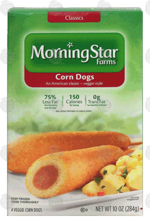 Morningstar Farms Classics veggie corn dogs, 4 ct 10 ounce