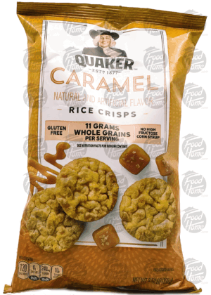 Quaker Popped caramel corn rice crisps 3.52 ounce