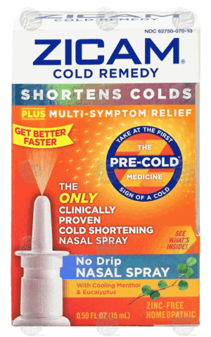 Zicam no drip nasal spray with cooling menthol & eucalyptus 0.5 fluid ounce