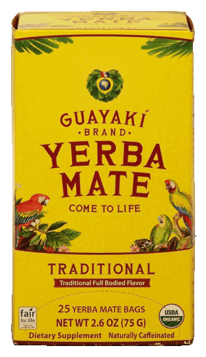 Guayaki yerba mate, traditional, 25-bags 2.6 ounce
