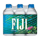 Fiji natural artesian water bottled at source, 6 1/2-liter bottles 6 pack
