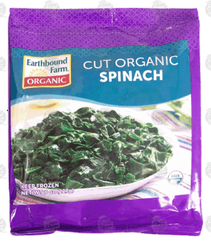 Earthbound Farm cut organic spinach 8 ounce