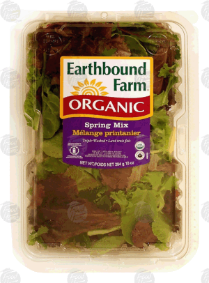 Earthbound Farm organic spring mix, triple washed 10 ounce