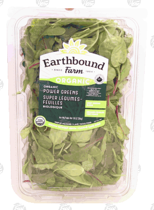 Earthbound Farm organic power greens super legumes-feuilles 10 ounce