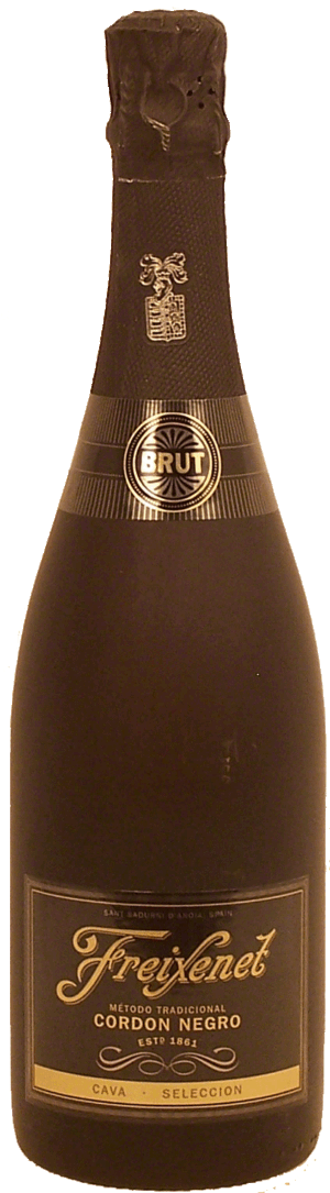 Freixenet Cordon Negro brut sparkling wine, 11.5% alc./vol. 750 milliliter