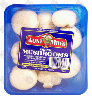 Aunt Mid's fresh whole mushrooms 8 ounce
