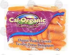 Cal-Organic organic peeled carrots, washed and ready to eat 16 ounce