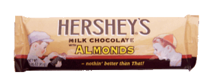 Hershey's milk chocolate bar with almonds 1.45 ounce