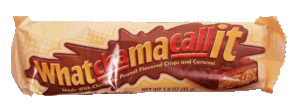 Hershey's Whatchamacallit peanut flavor crisp, caramel, milk chocolate candy bar 1.6 ounce