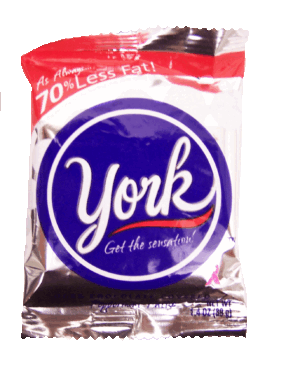 Peter Paul York dark chocolate covered peppermint pattie 1.4 ounce