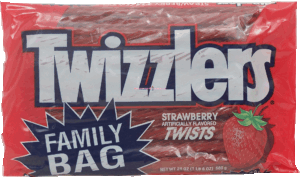 Twizzlers strawberry twists, family bag 24 ounce