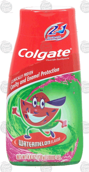 Colgate Kid's watermelon flavor fluoride toothpaste 4.6 ounce