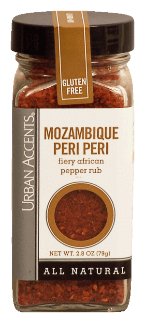 Urban Accents mozambique peri peri, firey african pepper rub 2.8 ounce