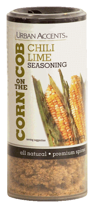 Urban Accents Corn on the Cob chili lime seasoning and chipotle parmesan seasoning, bi-pack 8 ounce