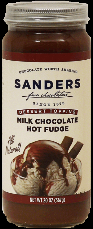 Sander's milk chocolate hot fudge dessert topping 20 ounce