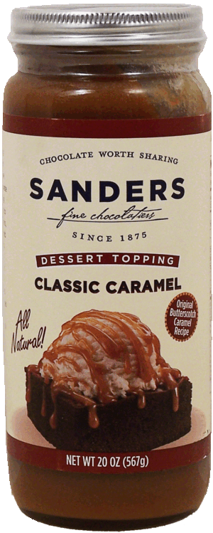 Sander's classic caramel dessert topping, (original butterscotch caramel recipe) 20 ounce