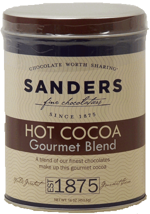 Sander's fine chocolatier hot cocoa gourmet blend 16 ounce