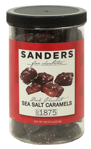 Sander's dark chocolate sea salt caramels 36 ounce