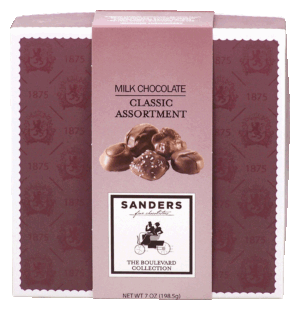 Sander's The Boulevard Collection milk chocolate classic assortment 7 ounce