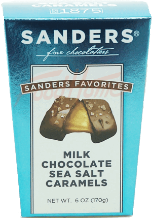 Sander's fine chocolatiers milk chocolate sea salt caramels 6 ounce