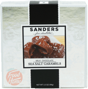 Sander's milk chocolate sea salt caramels 3.5 ounce