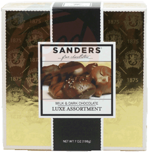 Sander's Luxe Assortment milk & dark chocolate candies 7 ounce