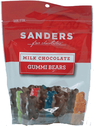 Sander's milk chocolate gummi bears 7 ounce