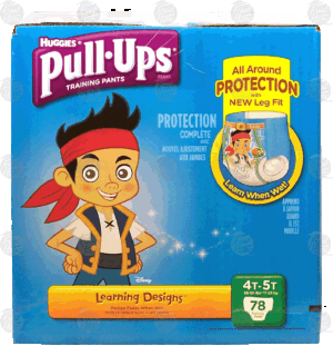 Huggies Pull-Ups training pants, 4t-5t, 38-50 lbs. 78 count