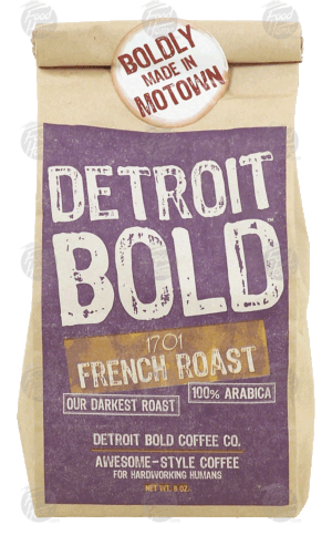 Detroit Bold 1701 French Roast french roast ground coffee, 100% arabica 8 ounce