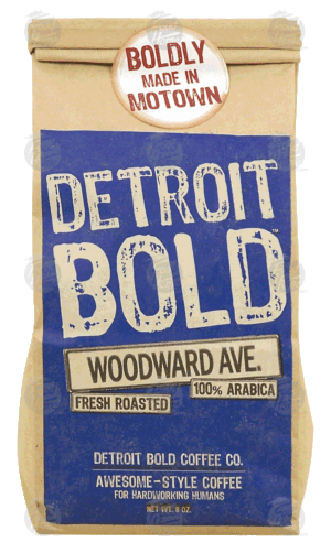 Detroit Bold woodward ave., fresh roasted, 100% arabica 8 ounce